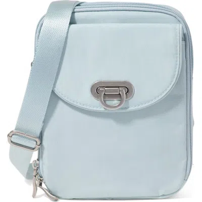 Baggallini Coastal Flip Lock Venture Crossbody In Blue