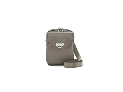 Baggallini Coastal Flip Lock Venture Crossbody Cross Body Handbags Sterling Shimmer: One Size In Gray