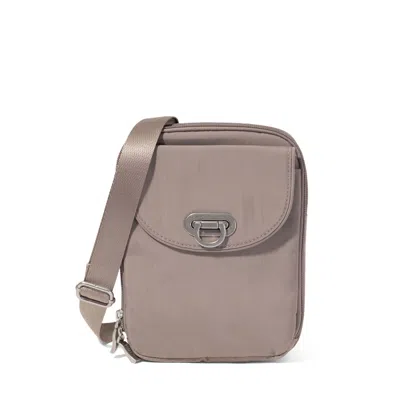 Baggallini Coastal Flip Lock Venture Crossbody In Gray