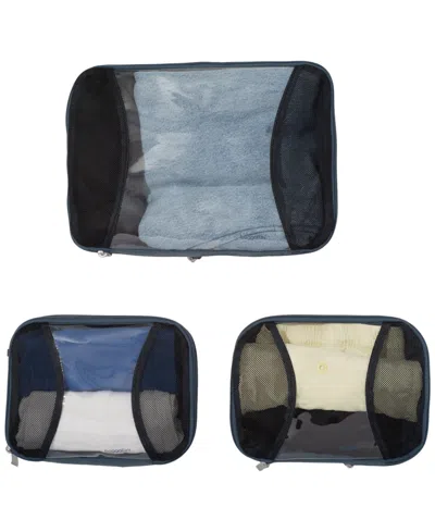 Baggallini Compression Cube 3-piece Set In Gray