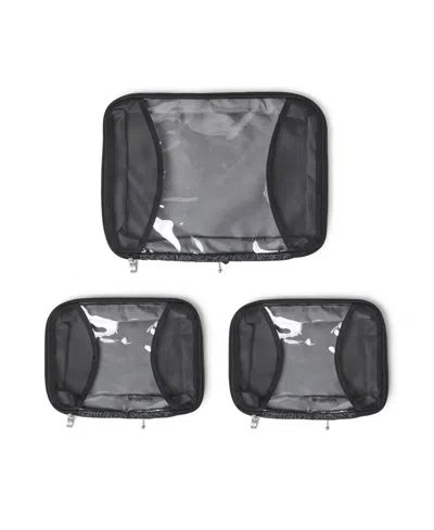 Baggallini Compression Cube 3-piece Set In Black