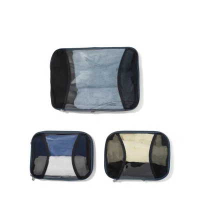 Baggallini Compression Cube 3-piece Set In Black