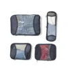Baggallini Compression Cube 4-piece Set In Blue