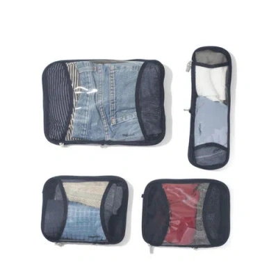 Baggallini Compression Packing Cube 4 Piece Set In Blue
