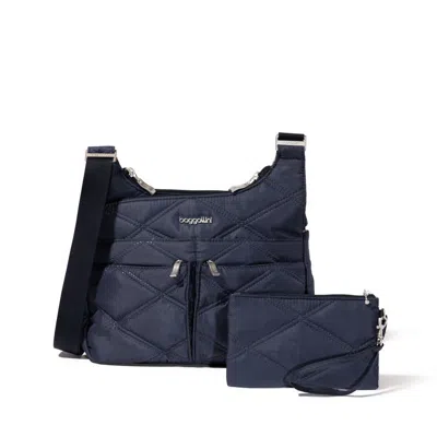 Baggallini Cross Over Crossbody In White