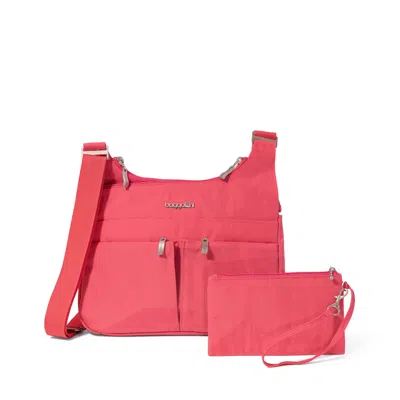 Baggallini Cross Over Crossbody In Purple