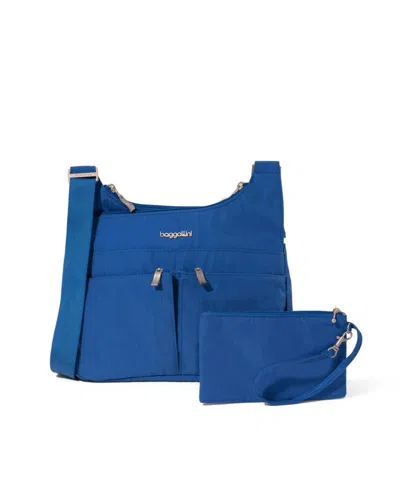 Baggallini Cross Over Crossbody Bag In Lapis