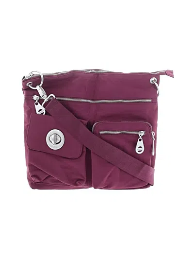 Pre-owned Baggallini Crossbody Bag In Burgundy