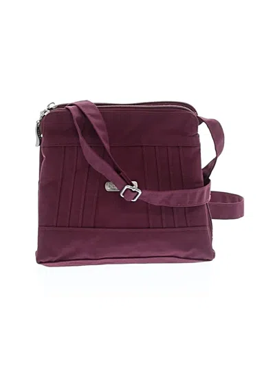 Pre-owned Baggallini Crossbody Bag In Burgundy