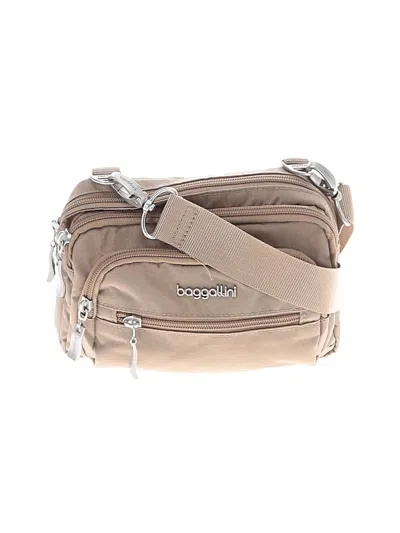 Pre-owned Baggallini Crossbody Bag In Tan