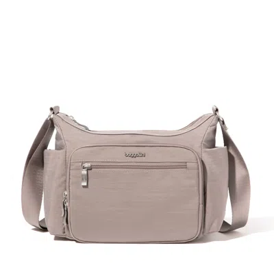 Baggallini Crosstown Hobo Crossbody In Gray