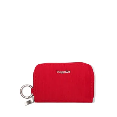 Baggallini Deluxe Card Case In Red