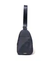 Baggallini Double Zip Mini Sling Bag In Blue