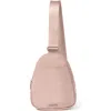 Baggallini Double Zip Mini Sling Bag In Blush Shimmer