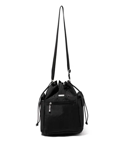 Baggallini Drawstring Crossbody Bag In Black