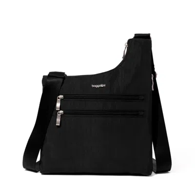Baggallini Drift Slim Crossbody In Black