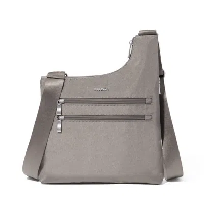 Baggallini Drift Slim Crossbody In Gray