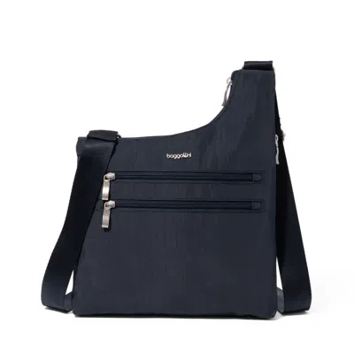Baggallini Drift Slim Crossbody In Black