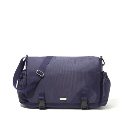 Baggallini Essential Laptop Messenger In Purple