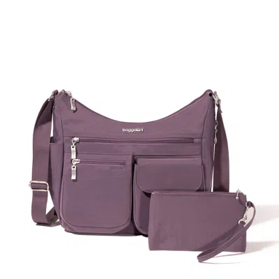 Baggallini Everywhere Bagg With Rfid In Purple