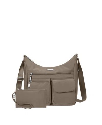 Baggallini Everywhere Small Bag With Rfid Wristlet In White