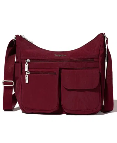 Baggallini Everywhere Small Bag With Rfid Wristlet In Dark Cherry