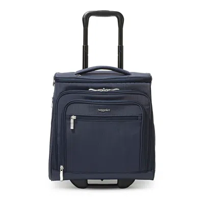 Baggallini Expandable Underseat Carry On Suitcase In Blue