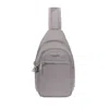 Baggallini Explorer Anti-theft Locket Sling In Gray