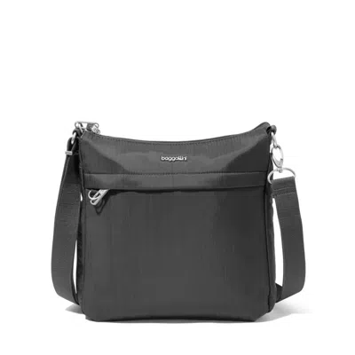 Baggallini Explorer Anti-theft Slim Crossbody In Gray