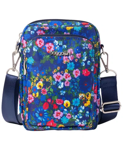 Baggallini Explorer Mini Crossbody Handbag In Blue