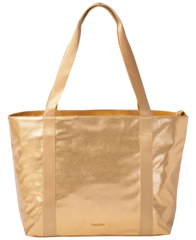 Baggallini Extra-large Via Tote Handbag In Gold