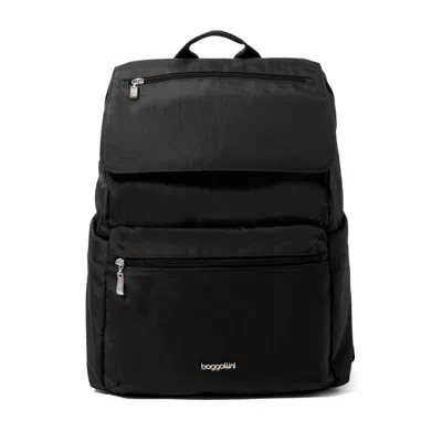 Baggallini Flap Laptop Backpack In Black