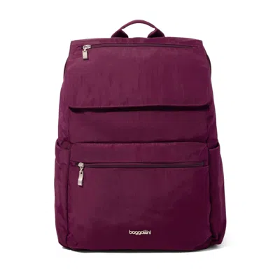 Baggallini Flap Laptop Backpack In Purple