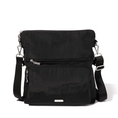 Baggallini Fold Over Multi Crossbody Bag In Black