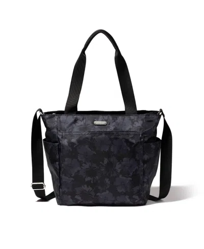 Baggallini Get Carried Away Tote Bag In Midnight Garden