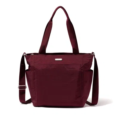 Baggallini Get Carried Away Tote Bag In Burgundy