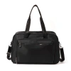 Baggallini Getaway Split Case Duffel Weekender Bag In Black Twill