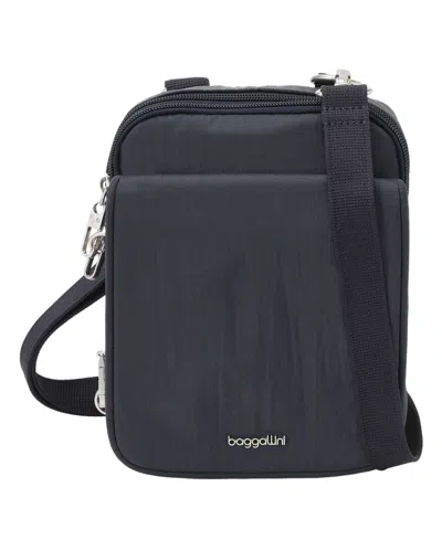 Baggallini Journey Anti-theft Mini Crossbody Handbag In Black