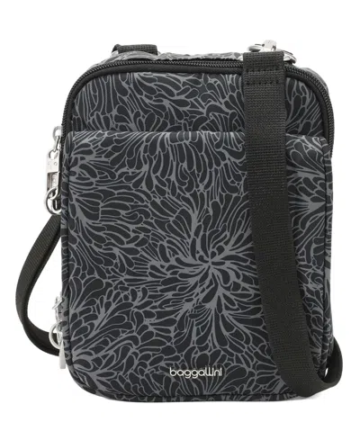 Baggallini Journey Anti-theft Mini Crossbody Handbag In Black