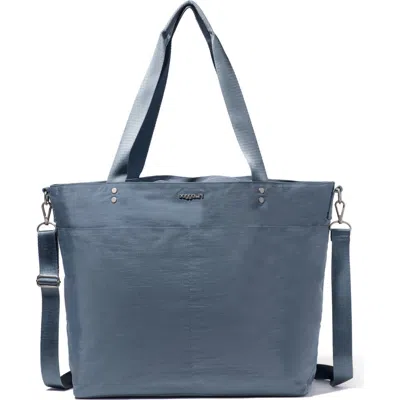 Baggallini Large Carryall  Crossbody Tote Bag In Mist