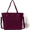 Baggallini Large Carryall  Crossbody Tote Bag In Mulberry