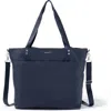 Baggallini Large Carryall  Crossbody Tote Bag In French Navy