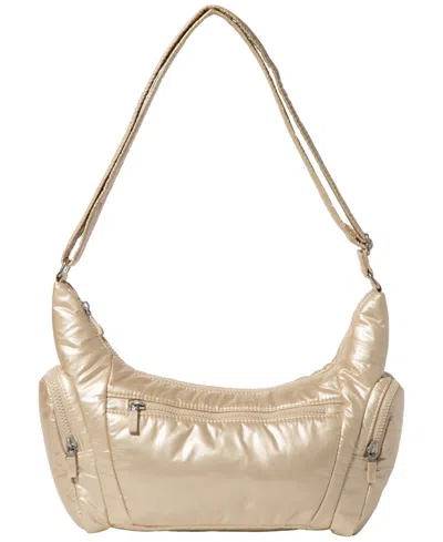 Baggallini Large Size Banana Sling Bag In Gold