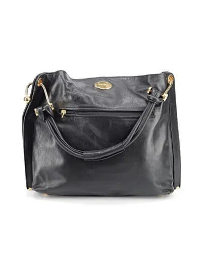 Pre-owned Baggallini Leather Hobo Bag In Black