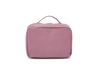Baggallini Lenox Toiletry Kit Cosmetic Case Mauve Twill: One Size In Pink
