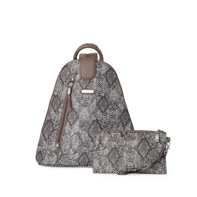 Baggallini Metro Backpack With Rfid Phone Wristlet In Pattern