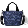 Baggallini Mini Carryall Crossbody Tote Bag In Indigo Petal