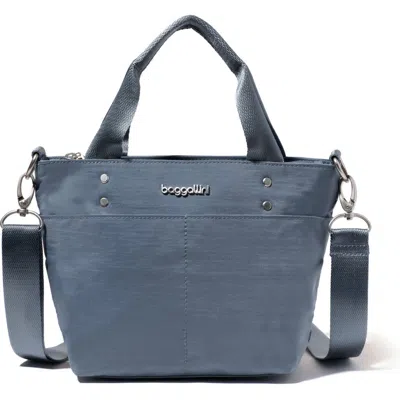Baggallini Mini Carryall Crossbody Tote Bag In Mist