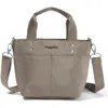 Baggallini Mini Carryall Crossbody Tote Bag In Sterling Shimmer