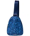 Baggallini Mini Double Zip Sling Bag In Blue